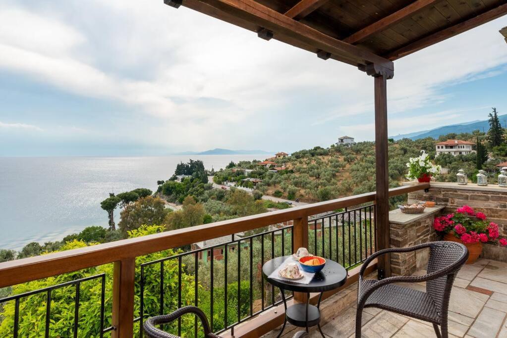 Seaside House With View Over Pagasitikos Áfissos Eksteriør bilde