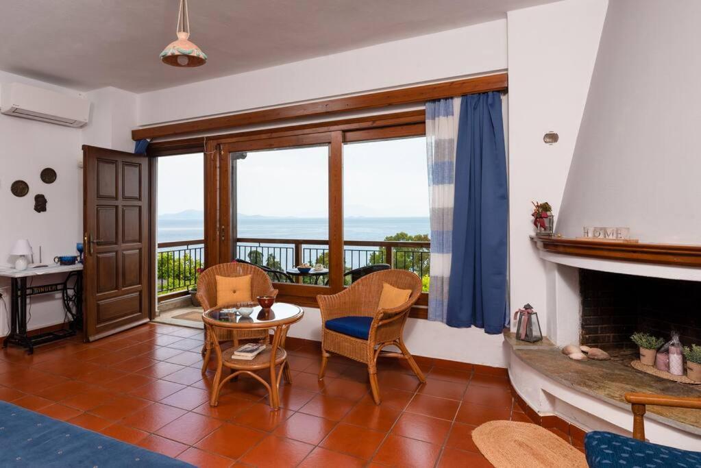 Seaside House With View Over Pagasitikos Áfissos Eksteriør bilde
