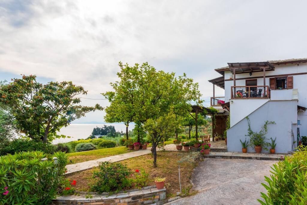 Seaside House With View Over Pagasitikos Áfissos Eksteriør bilde